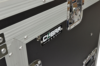 Cobra Rack Flight Case – 10U Sloping Top, 12U Bottom Space for Audio Gear